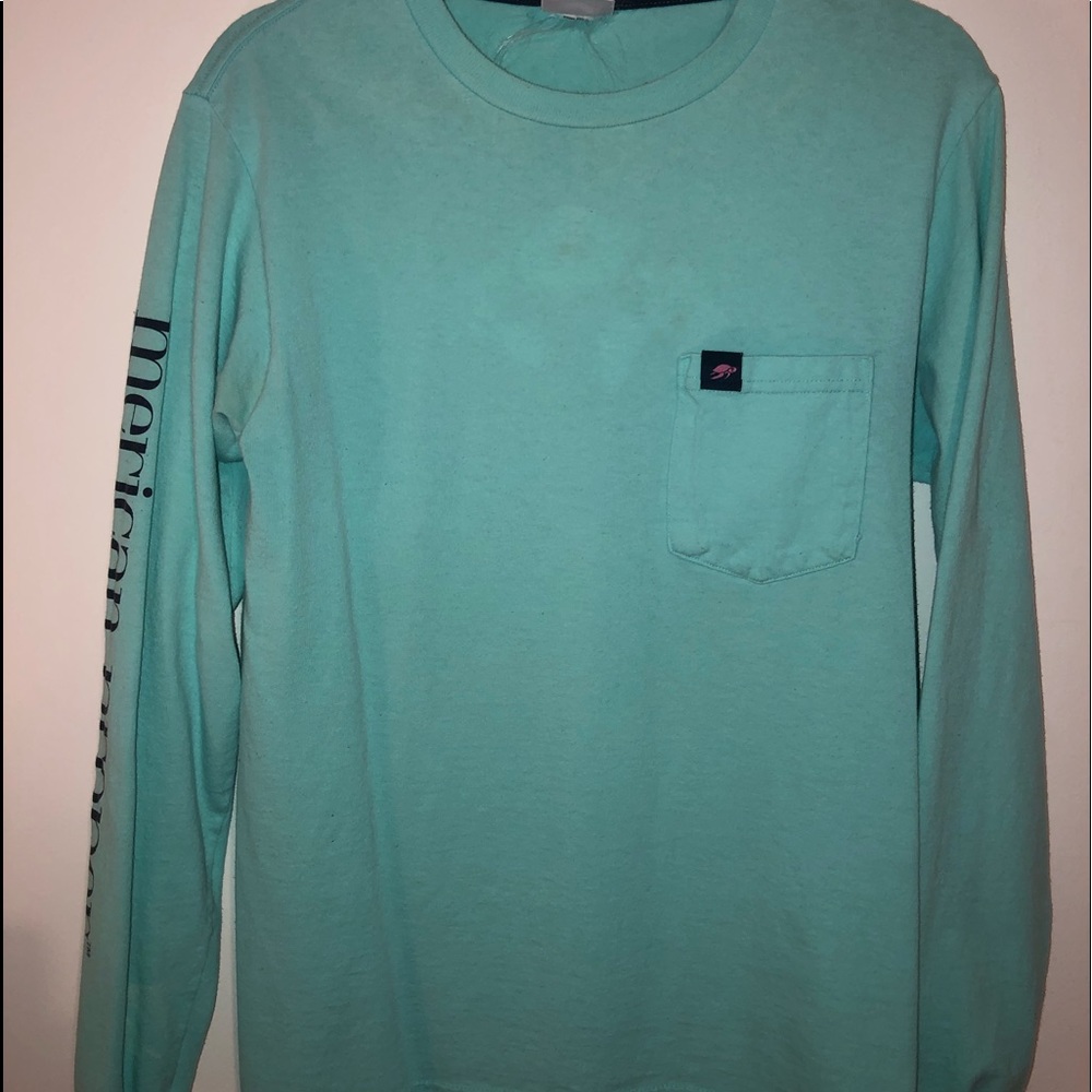 Teal long sleeve tee!